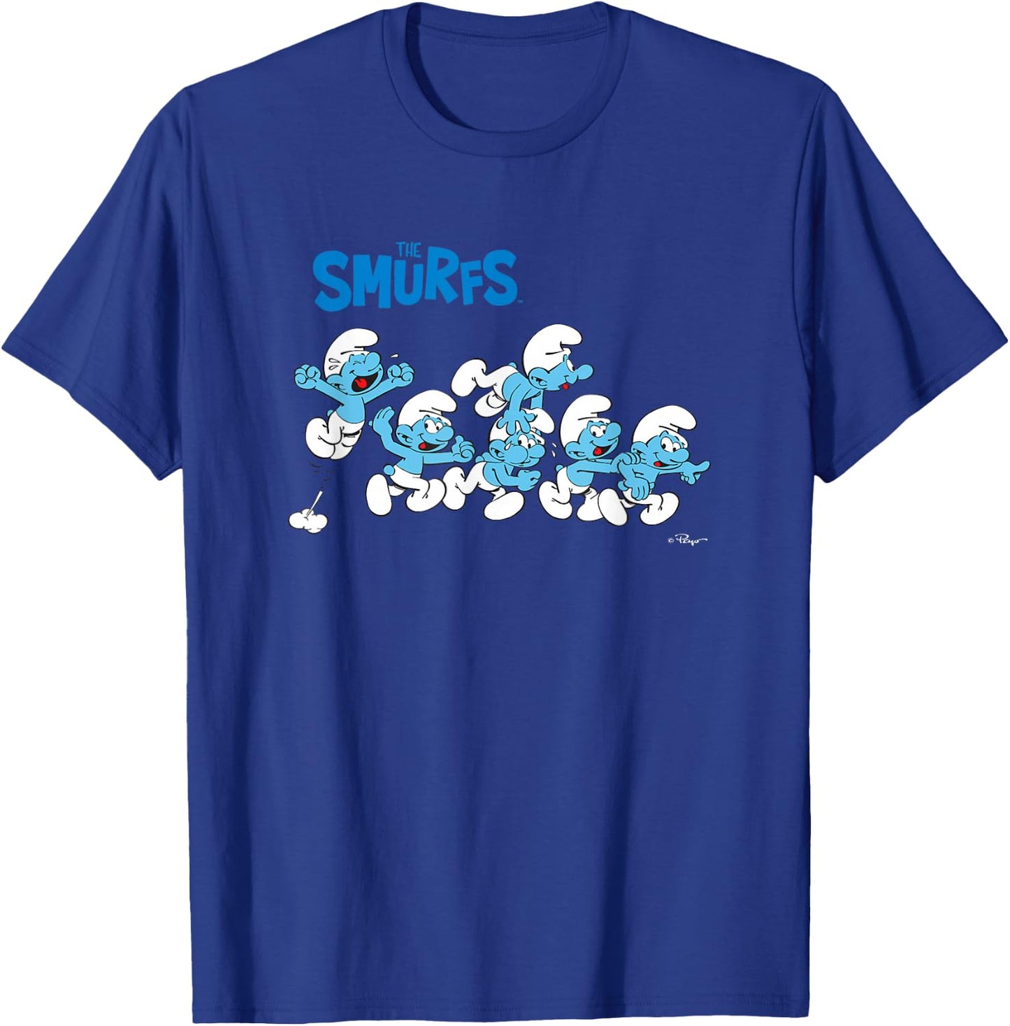The Smurfs All Excited T-Shirt - T-Shirt | Royal