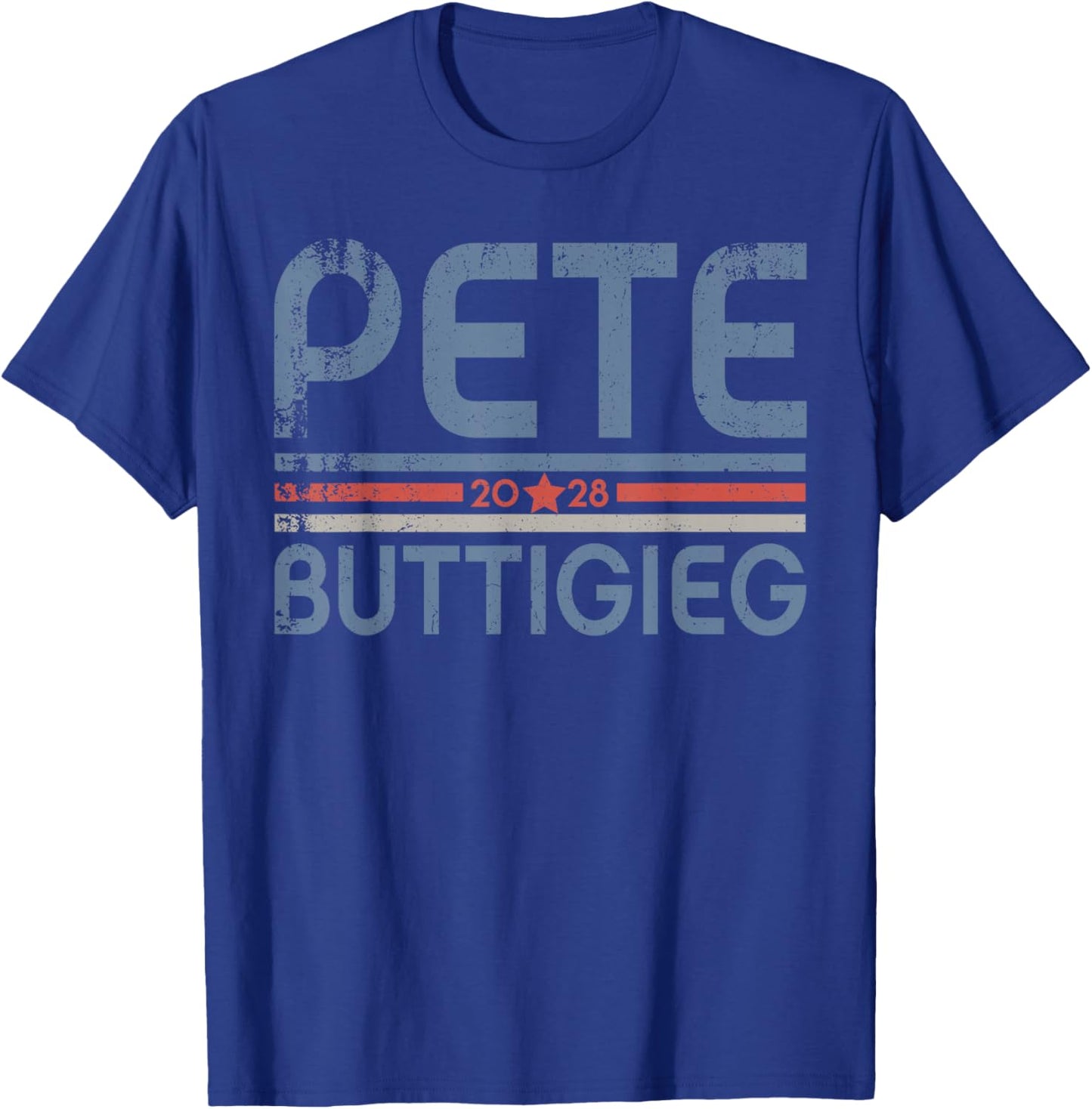 Buddigieg For President 2028, Pete Buttigieg 2028 Vintage T-Shirt - T-Shirt | Royal