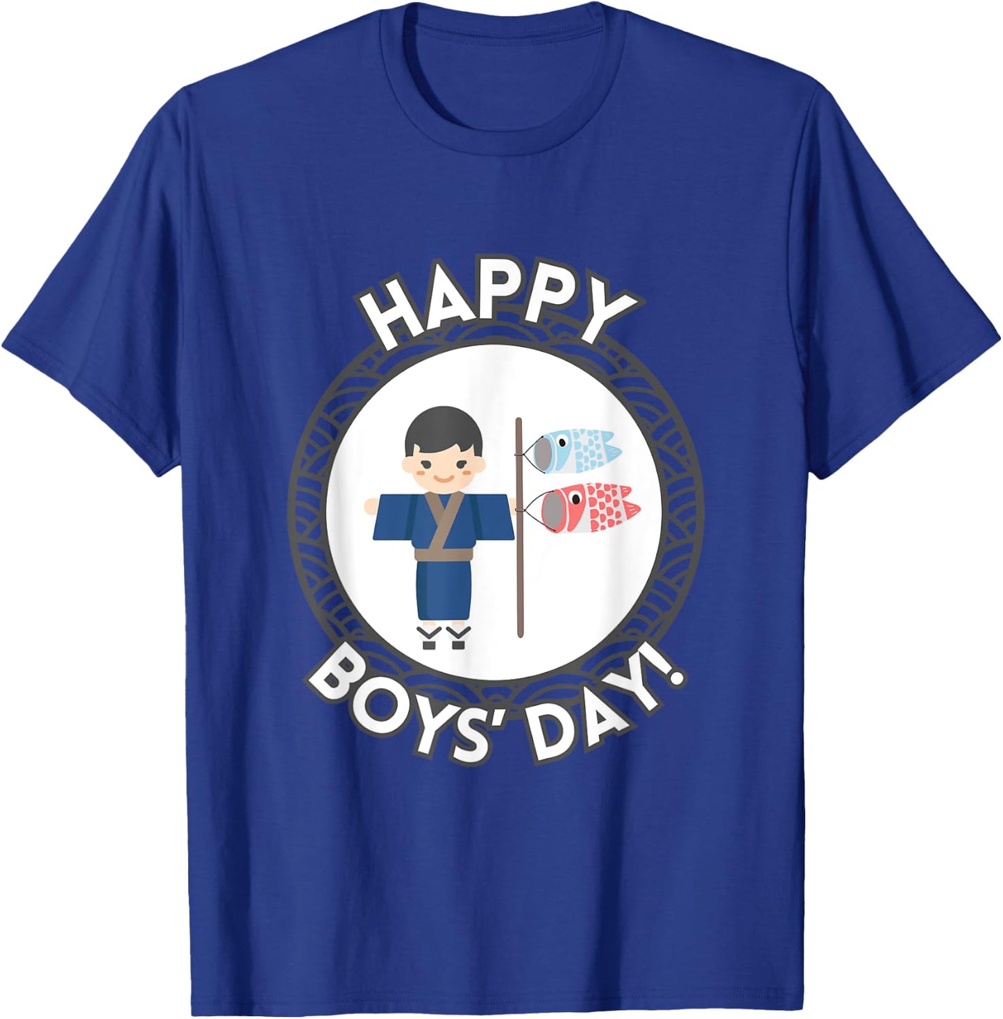 Happy Boys' Day Hawaii Koinburi Japanese Celebration May 5 T-Shirt - T-Shirt | Royal