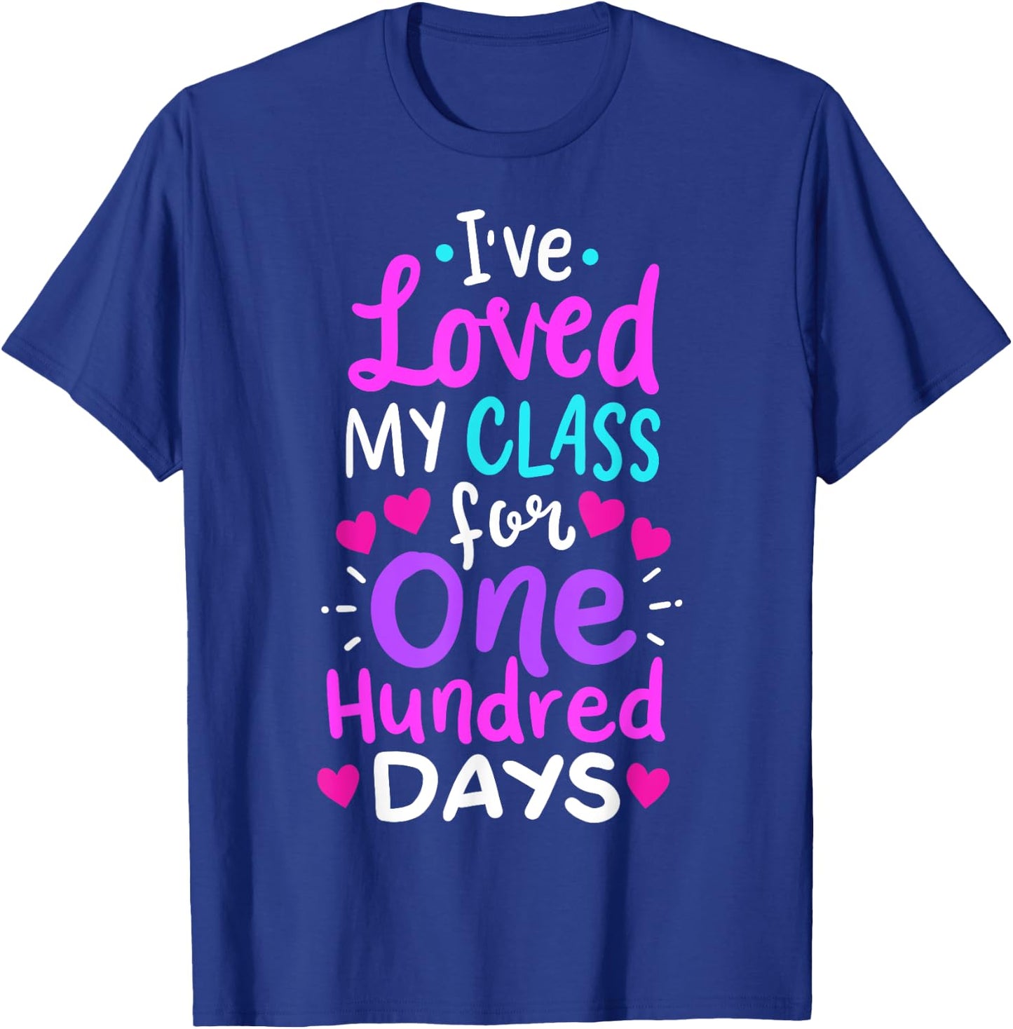 100th Day Of School Teacher Men Women Girls Kids T-Shirt - T-Shirt | Royal