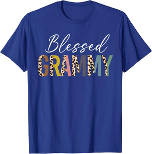 Blessed Grammy for Grandma Grammie Grandmother Announcement T-Shirt - T-Shirt | Royal