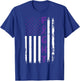 Fight Alzheimer's Dementia Awareness American Flag T-Shirt - T-Shirt | Royal