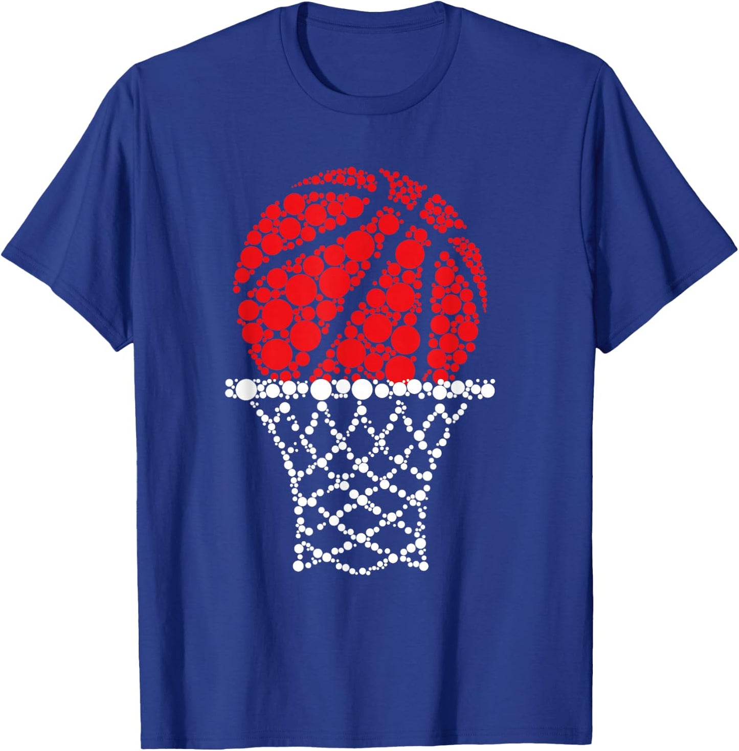 Basketball Dots Happy Dot Day For Kids Man Woman T-Shirt - T-Shirt | Royal