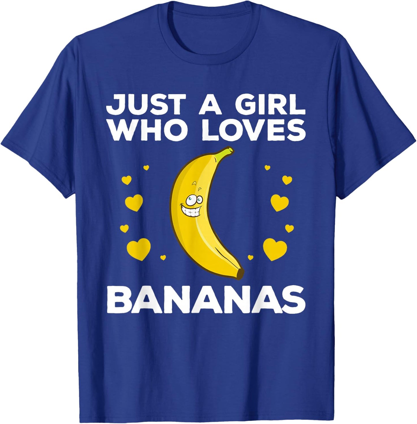 Funny Banana Design Women Girls Kids Banana Fruit Lovers T-Shirt - T-Shirt | Royal