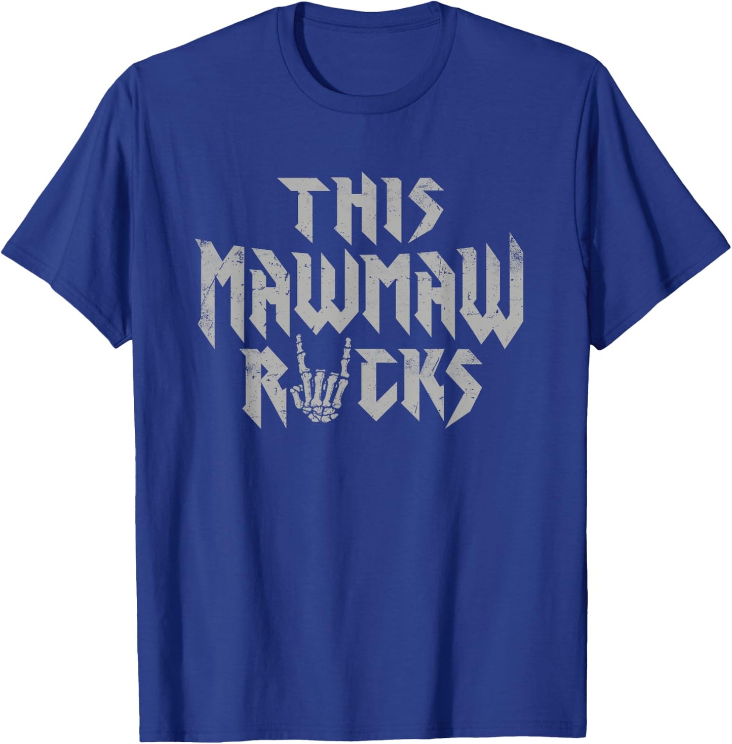 This Mawmaw Rocks Rock Music Lover Grandma Grandmother T-Shirt - T-Shirt | Royal