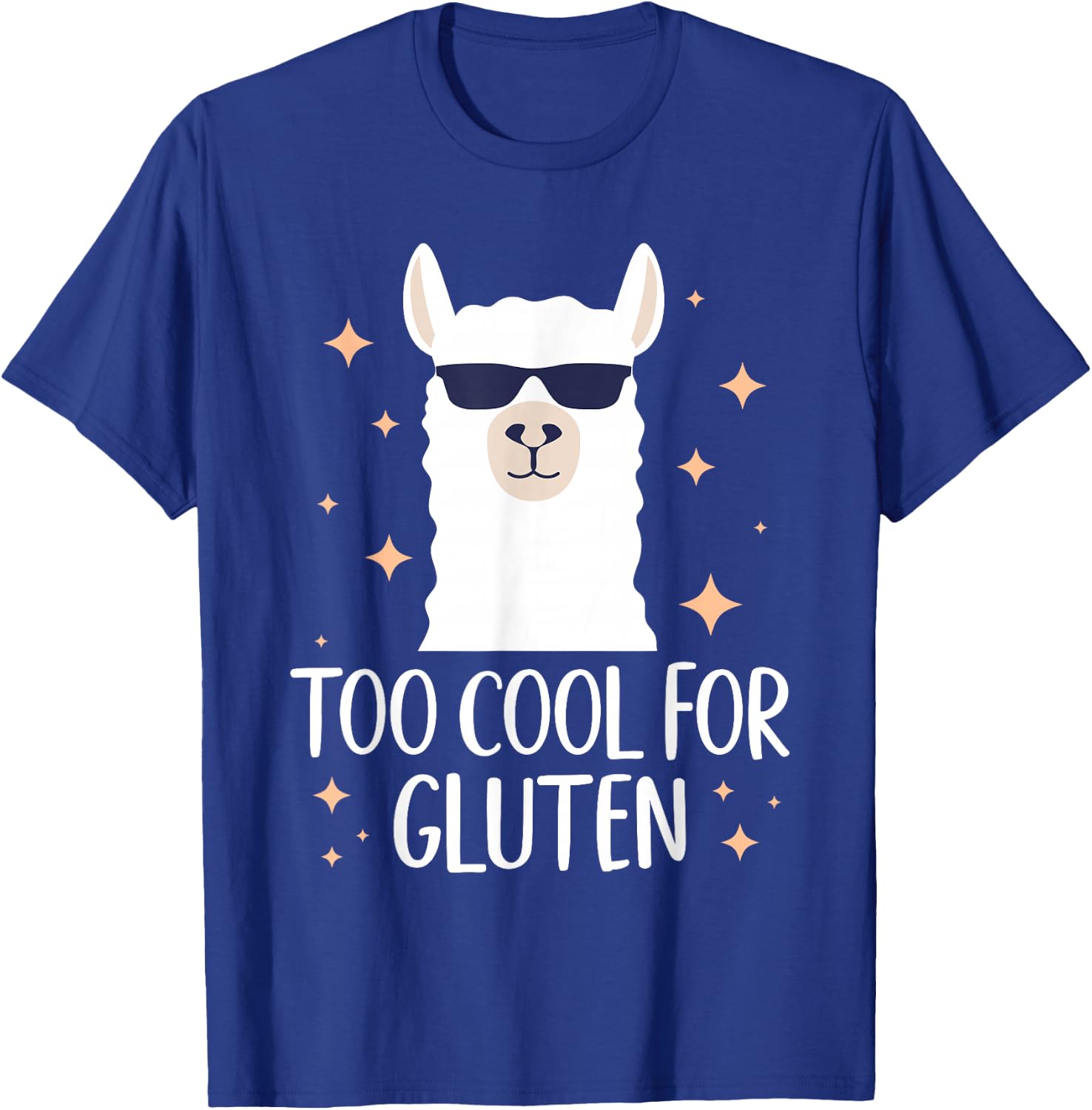 Too Cool For Gluten Celiac Disease Gluten Free Anti Gluten T-Shirt - T-Shirt | Royal