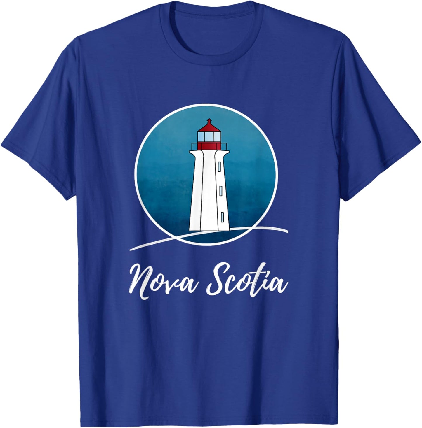 Nova Scotia Lighthouse Peggys Point T-Shirt - T-Shirt | Royal