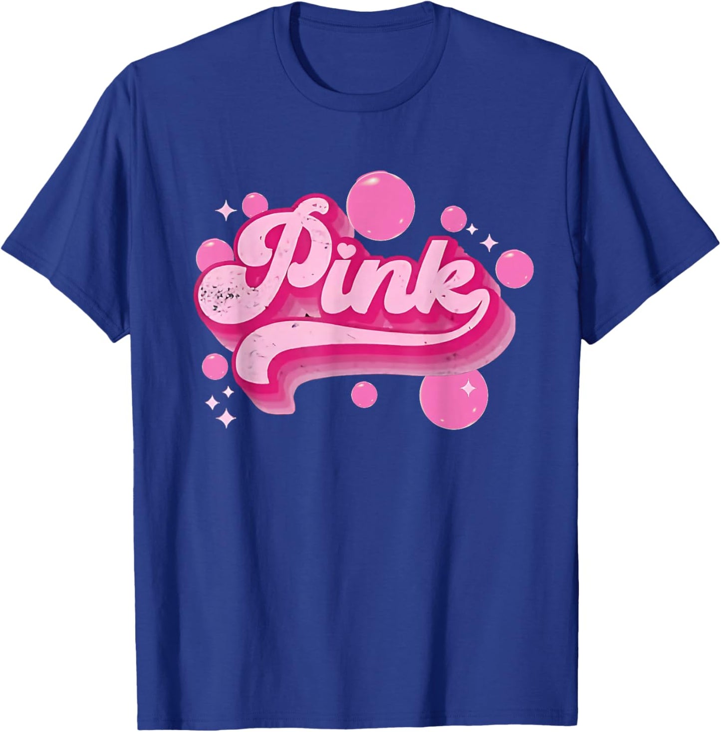 Retro Pink Personalized Name Pink Women Kids Meme T-Shirt - T-Shirt | Royal