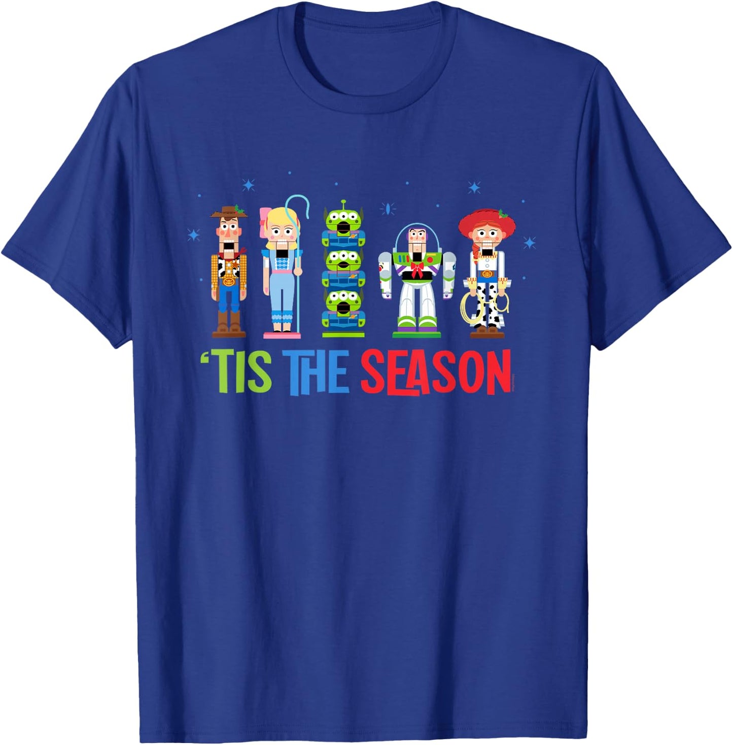 Disney and Pixar’s Toy Story Christmas Holiday Nutcrackers T-Shirt - T-Shirt | Royal