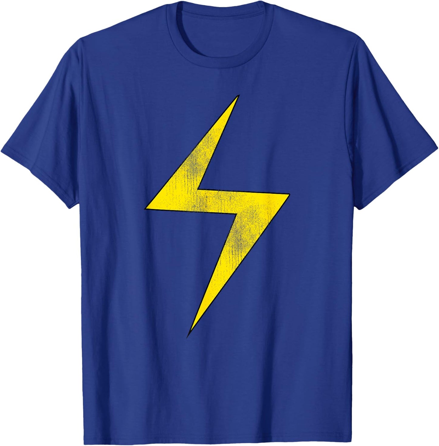 Marvel Ms. Marvel Vintage Lightning Bolt Comic Icon T-Shirt - T-Shirt | Royal
