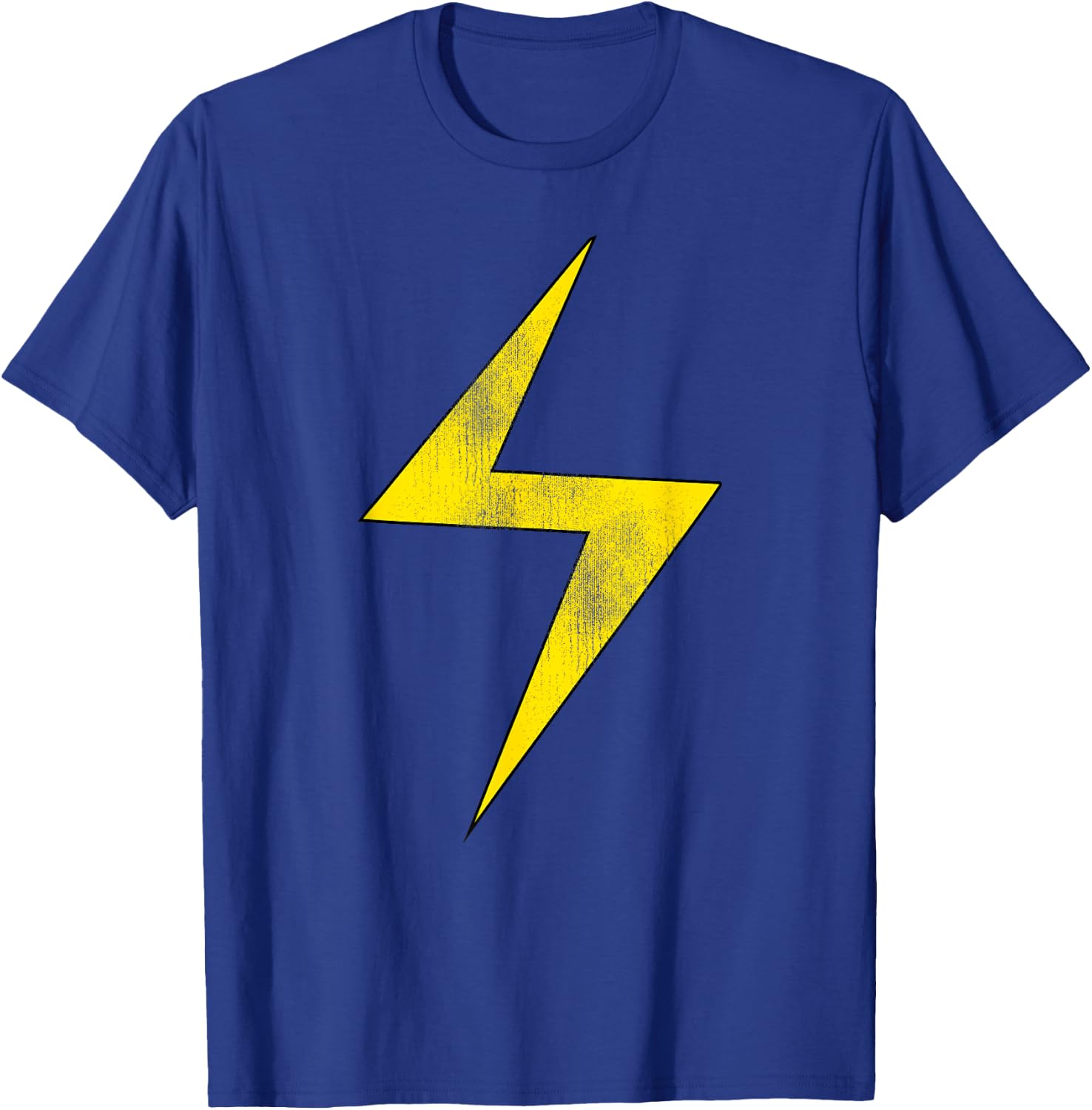 Marvel Ms. Marvel Vintage Lightning Bolt Comic Icon T-Shirt - T-Shirt | Royal