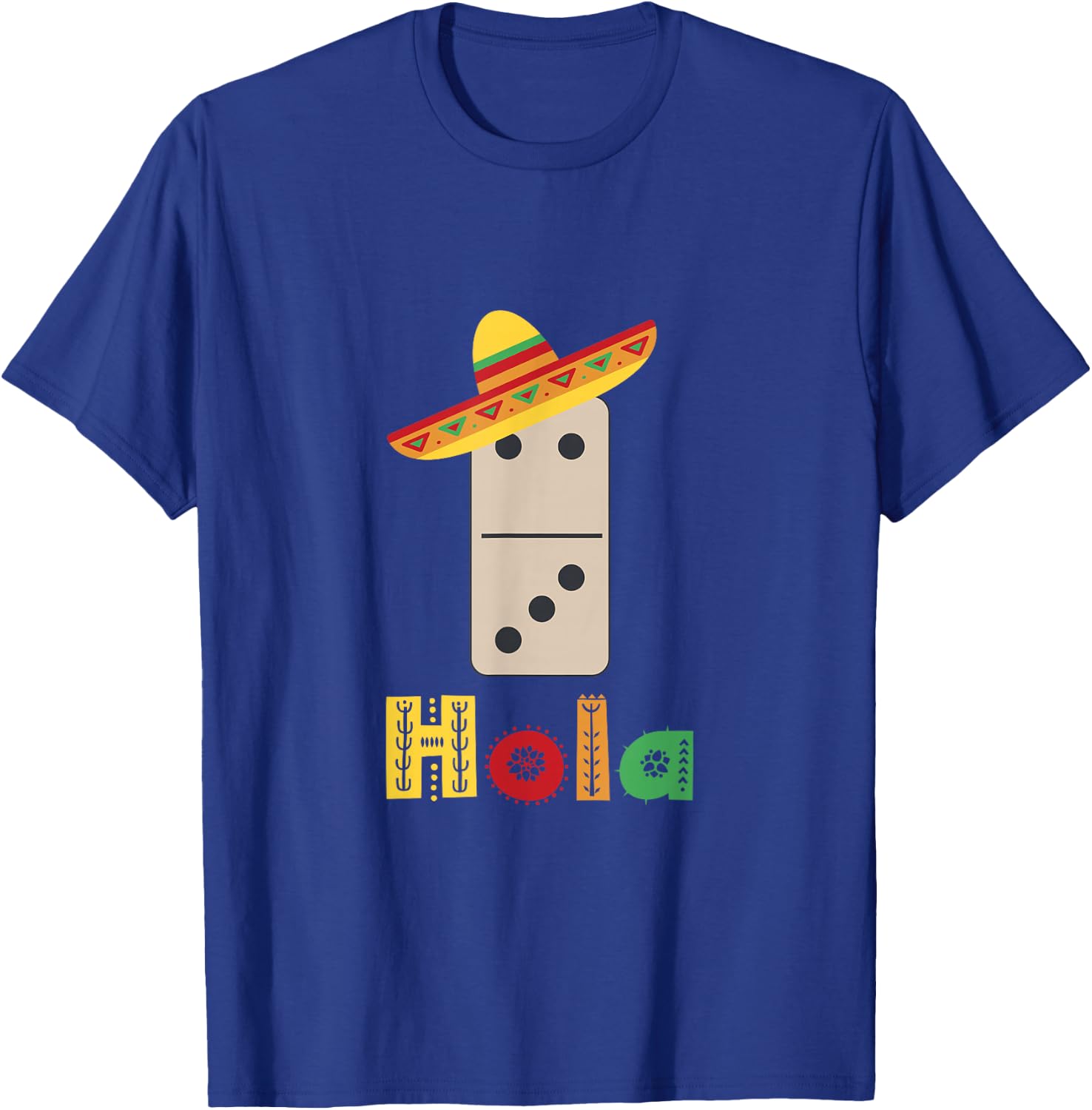 Mexican Train Domino T-Shirt - T-Shirt | Royal
