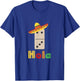 Mexican Train Domino T-Shirt - T-Shirt | Royal