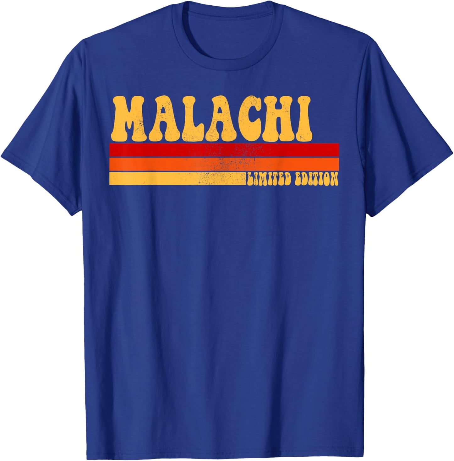 Malachi Name Personalized Idea Men Retro Vintage Malachi T-Shirt - T-Shirt | Royal