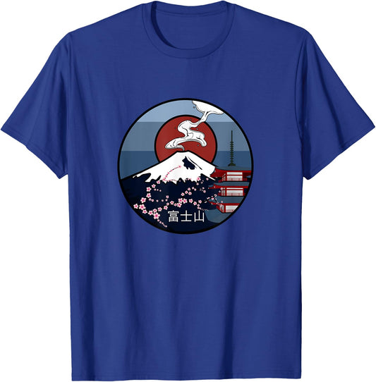 Mt Fuji T Shirt Perfect For Lovers Of Japan And Mountains T-Shirt - T-Shirt | Royal