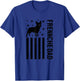 Dog Frenchie Dad French Bulldog Patriotic Dad T-Shirt - T-Shirt | Royal