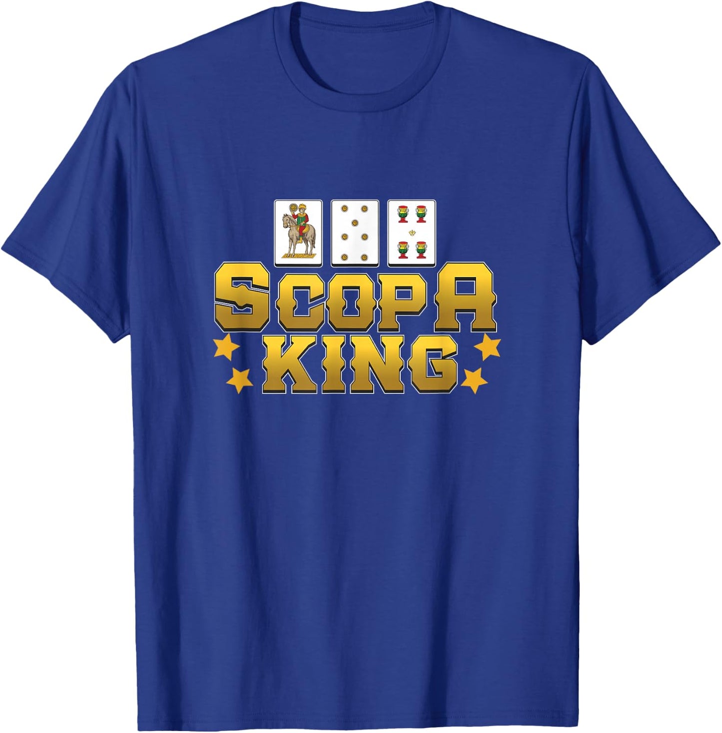 Awesome Scopa King Italian Card Game For A Scopa Party Lover T-Shirt - T-Shirt | Royal
