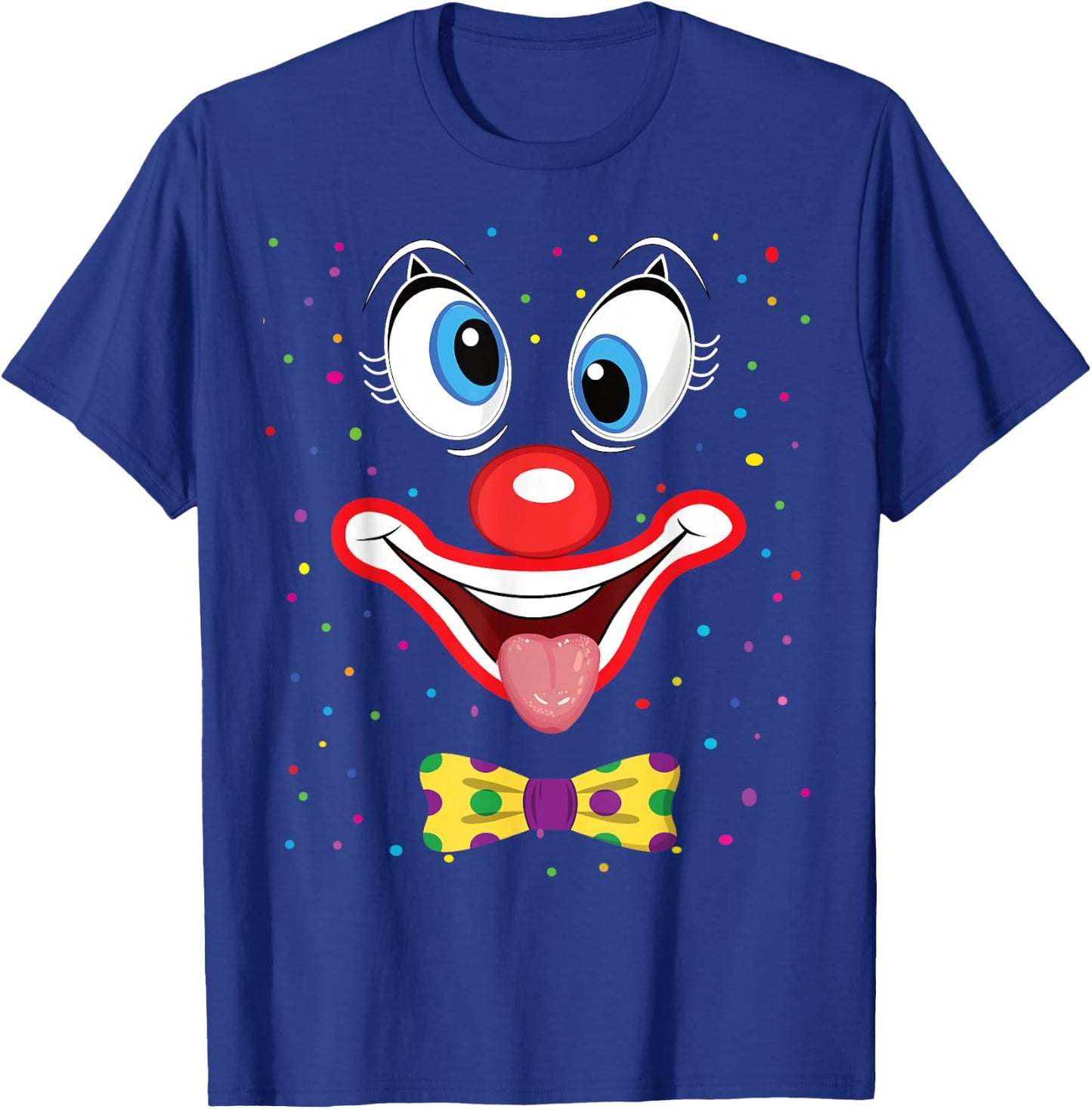 Carnival Clown Face Circus Costume Kids Men Women Carnivals T-Shirt - T-Shirt | Royal