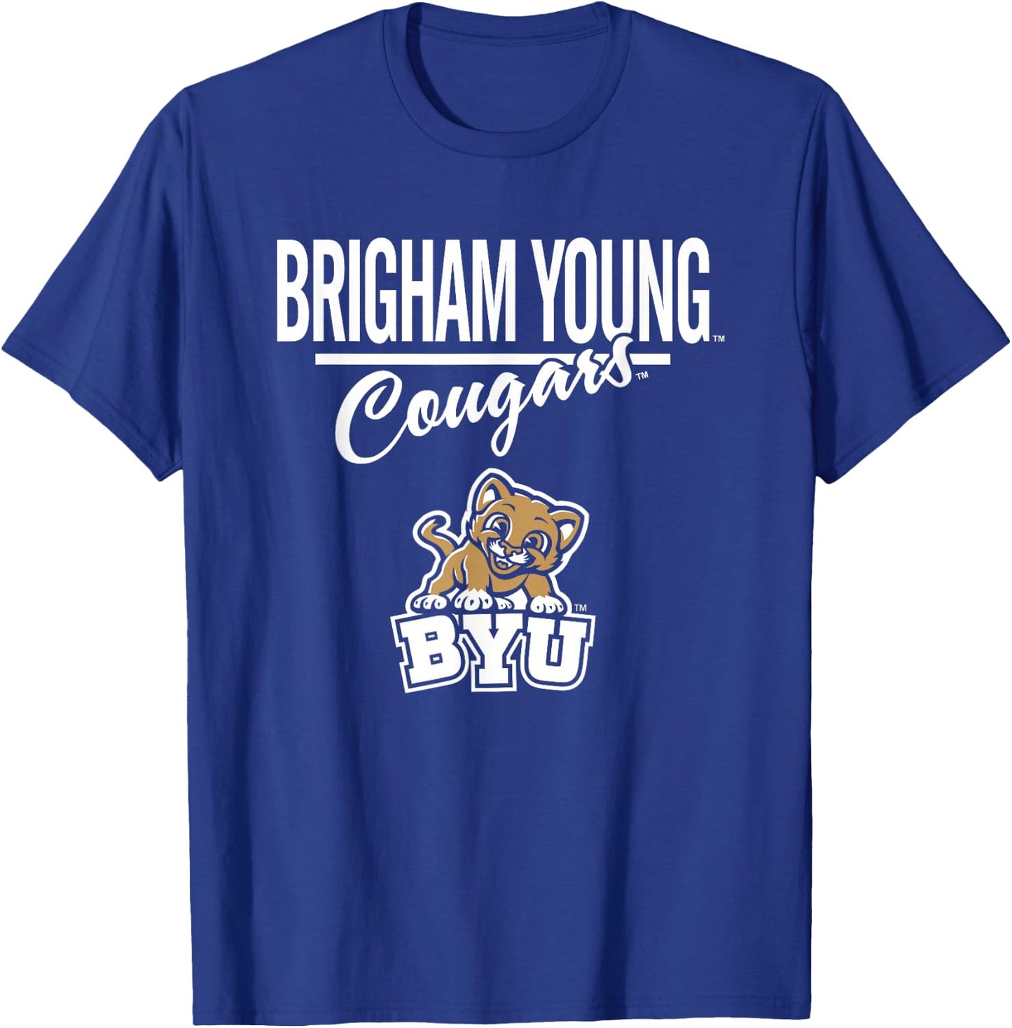 BYU Cougars Mascot Navy Officially Licensed T-Shirt - T-Shirt | Royal