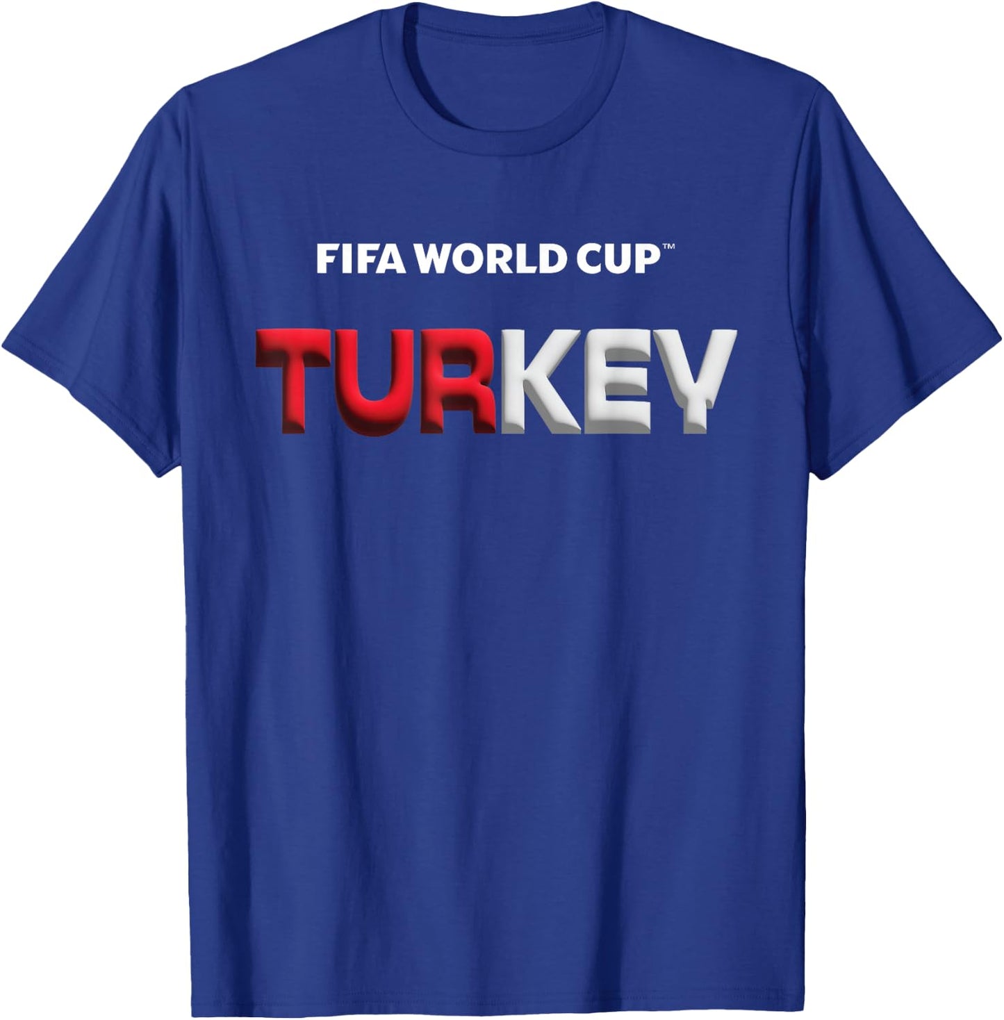 FIFA World CUP26 Turkey Bubble Color T-Shirt - T-Shirt | Royal