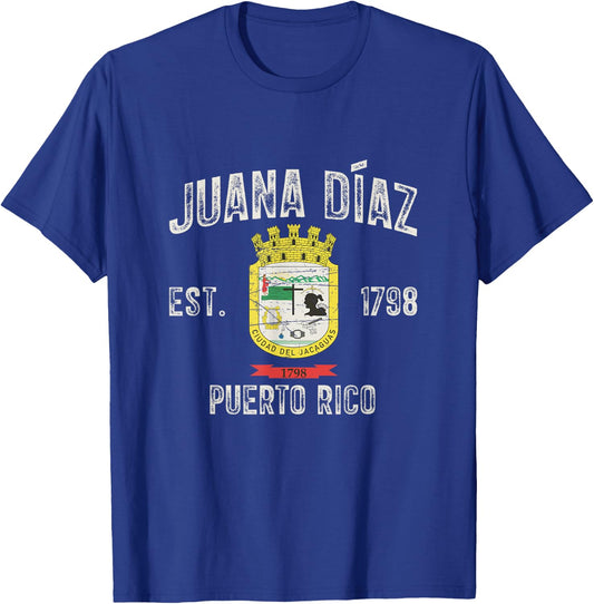 Juana Díaz City In Puerto Rico Est 1798, Juana Díaz Armorial T-Shirt - T-Shirt | Royal