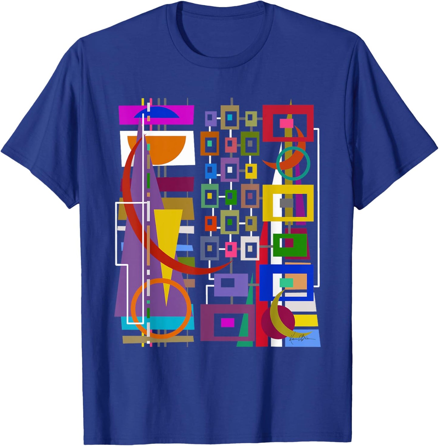 Original Art Gift Abstract Raver Gamer Artist Hipster T-Shirt - T-Shirt | Royal