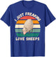 Retro Sheeps I Just Freaking Love Sheeps Animals Lover T-Shirt - T-Shirt | Royal