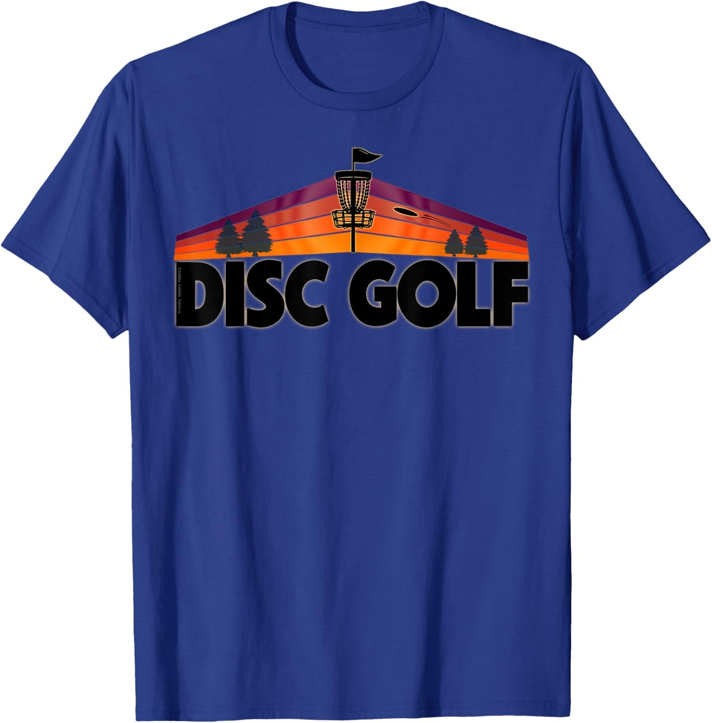 Retro Disc Golf Lover Design - Disc Golf Sport T-Shirt - T-Shirt | Royal