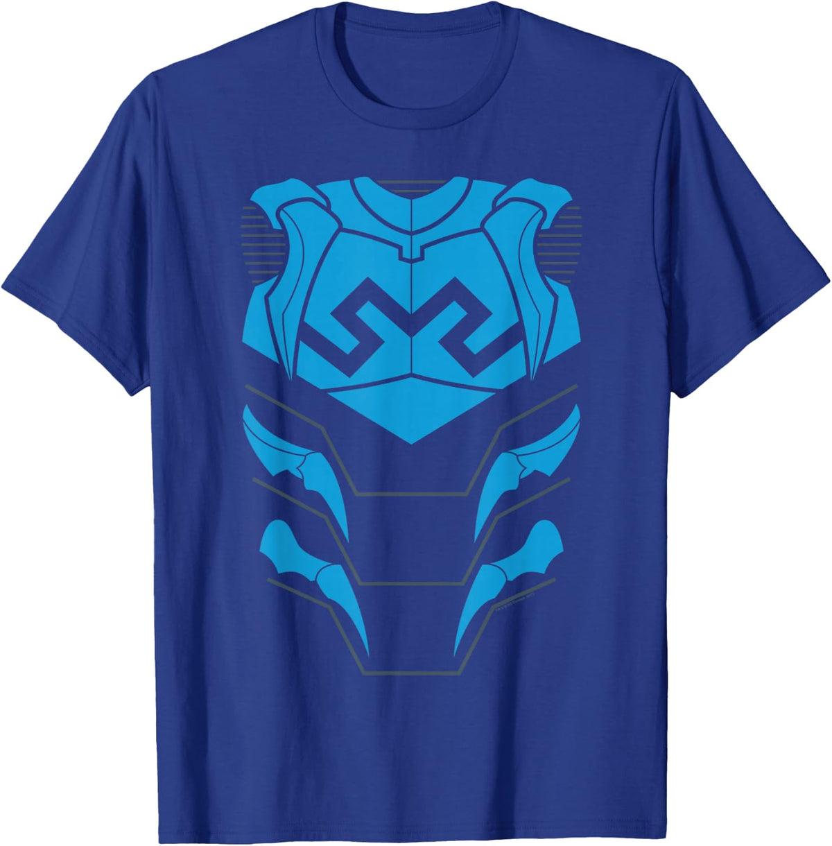 Justice League Blue Beetle Uniform Halloween Costume T-Shirt - T-Shirt | Royal