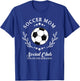 Sideline Social Club Soccer Mom Game Day Outfit for Mothers T-Shirt - T-Shirt | Royal