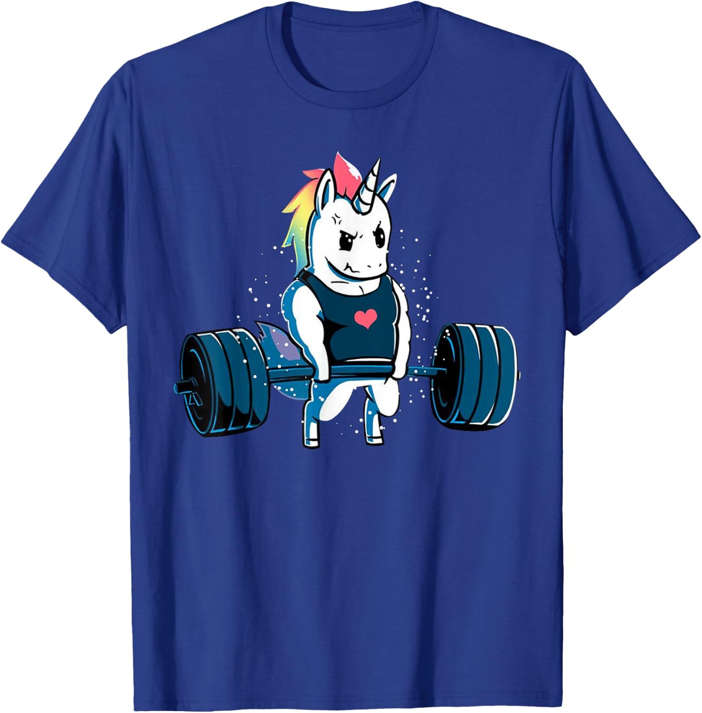 Unicorn Powerlifting Weightlifting Deadlifting Gym Lovers T-Shirt - T-Shirt | Royal