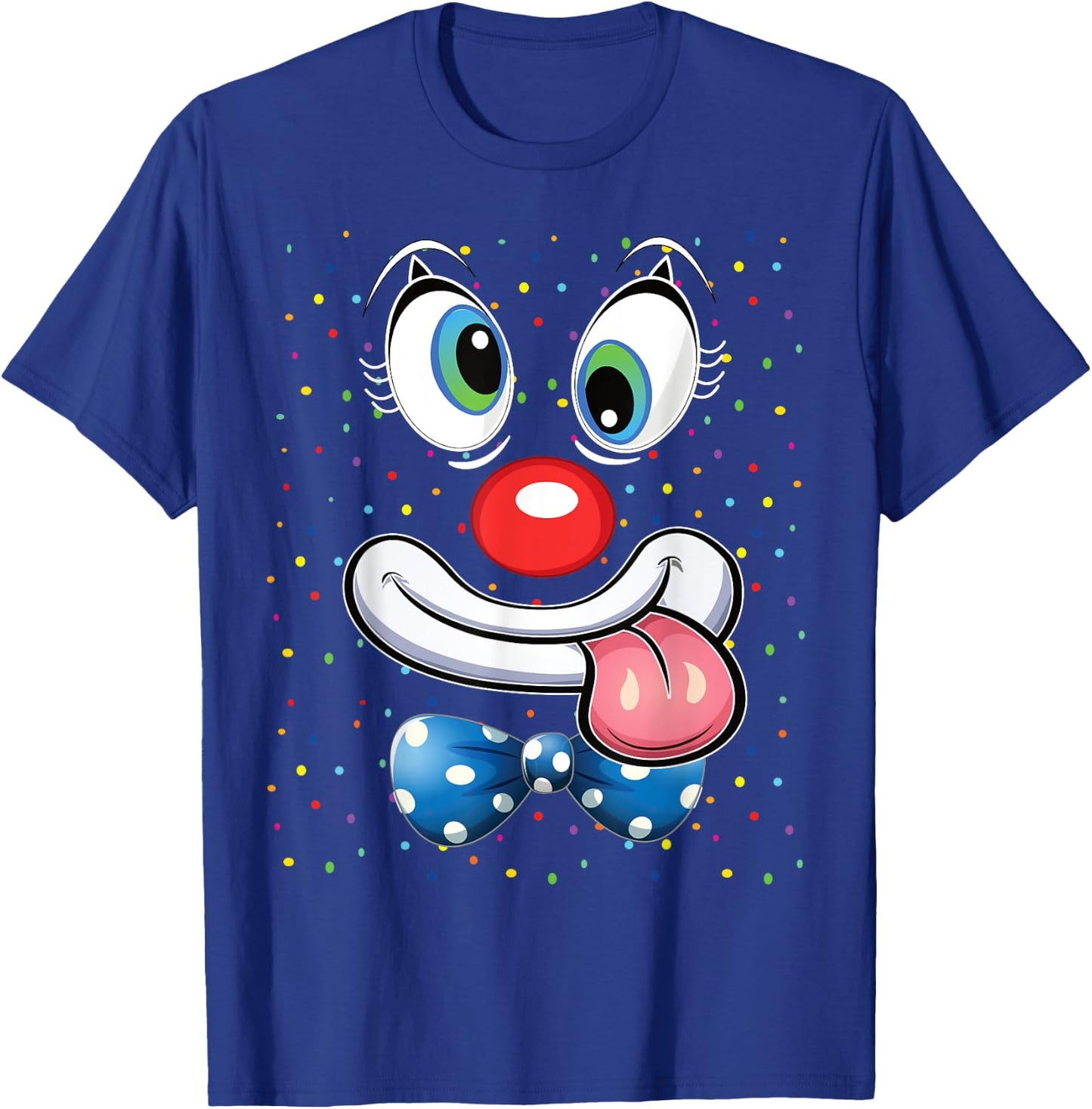 Carnival Clown Face Circus Costume Kids Men Women Carnivals T-Shirt - T-Shirt | Royal