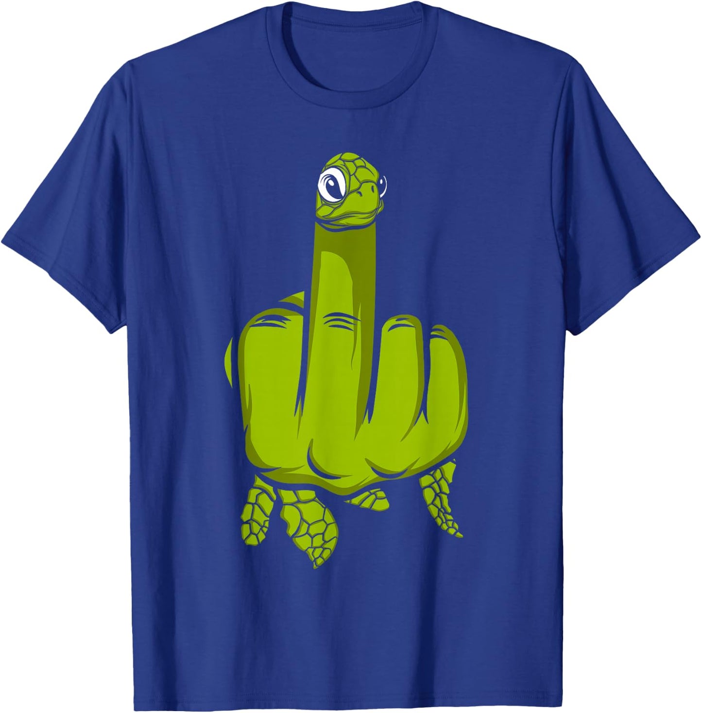 Middle Finger Turtle T-Shirt - T-Shirt | Royal