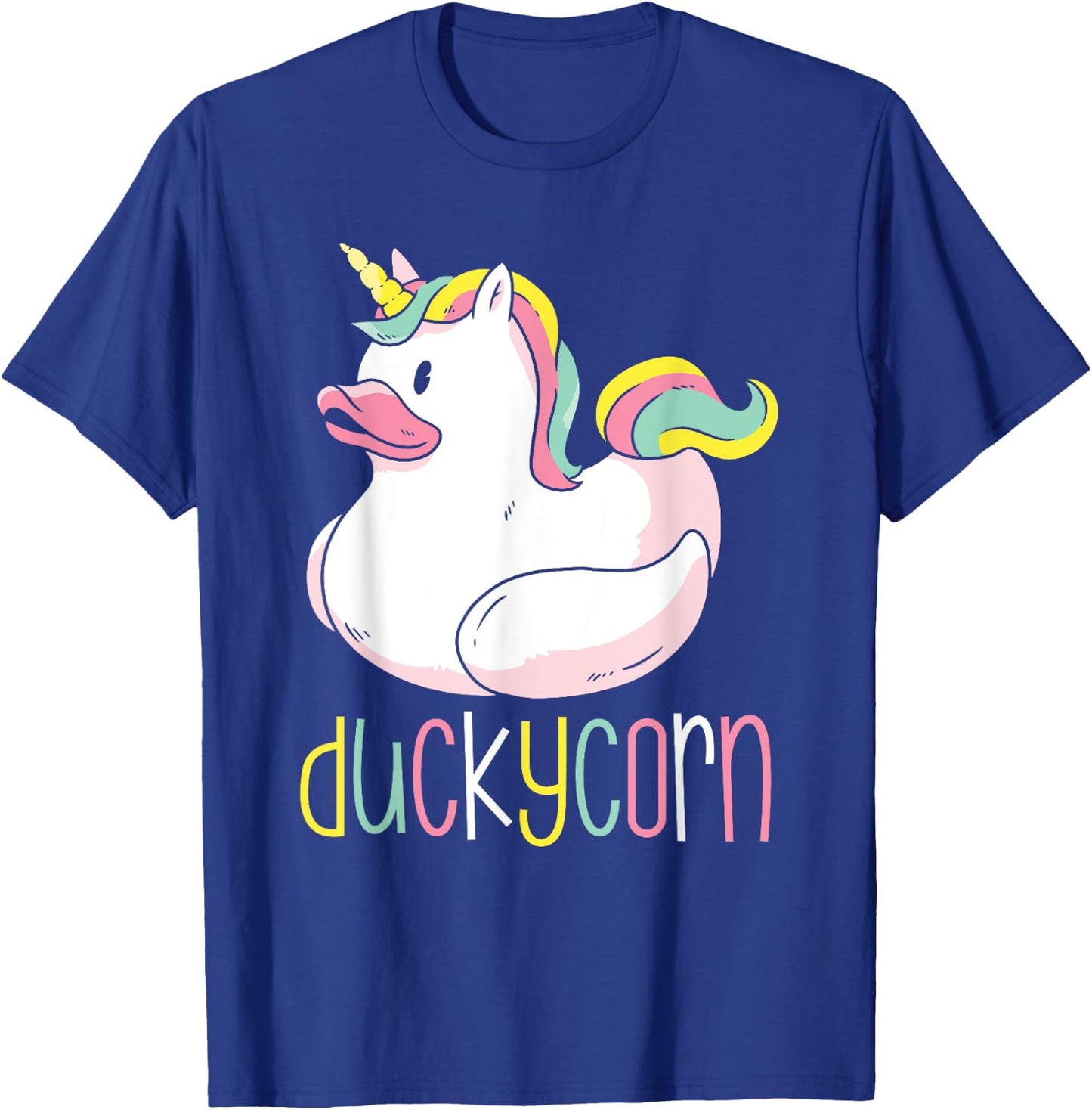 Duck Unicorn - Duckycorn Women Girls Unicorn Rubber Duck T-Shirt - T-Shirt | Royal