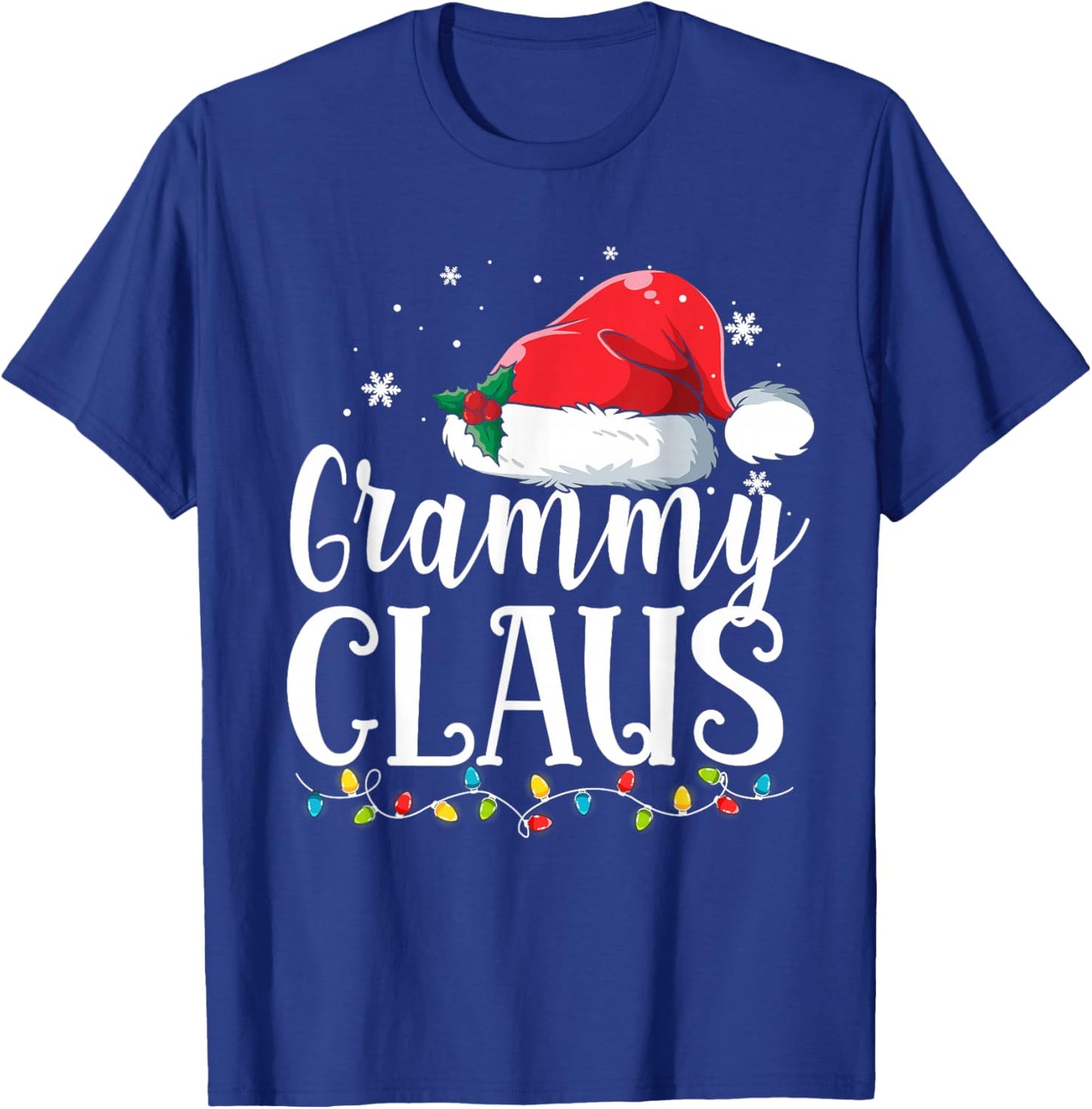 Grammy Claus Christmas Family Matching Pajamas Funny Xmas T-Shirt - T-Shirt | Royal