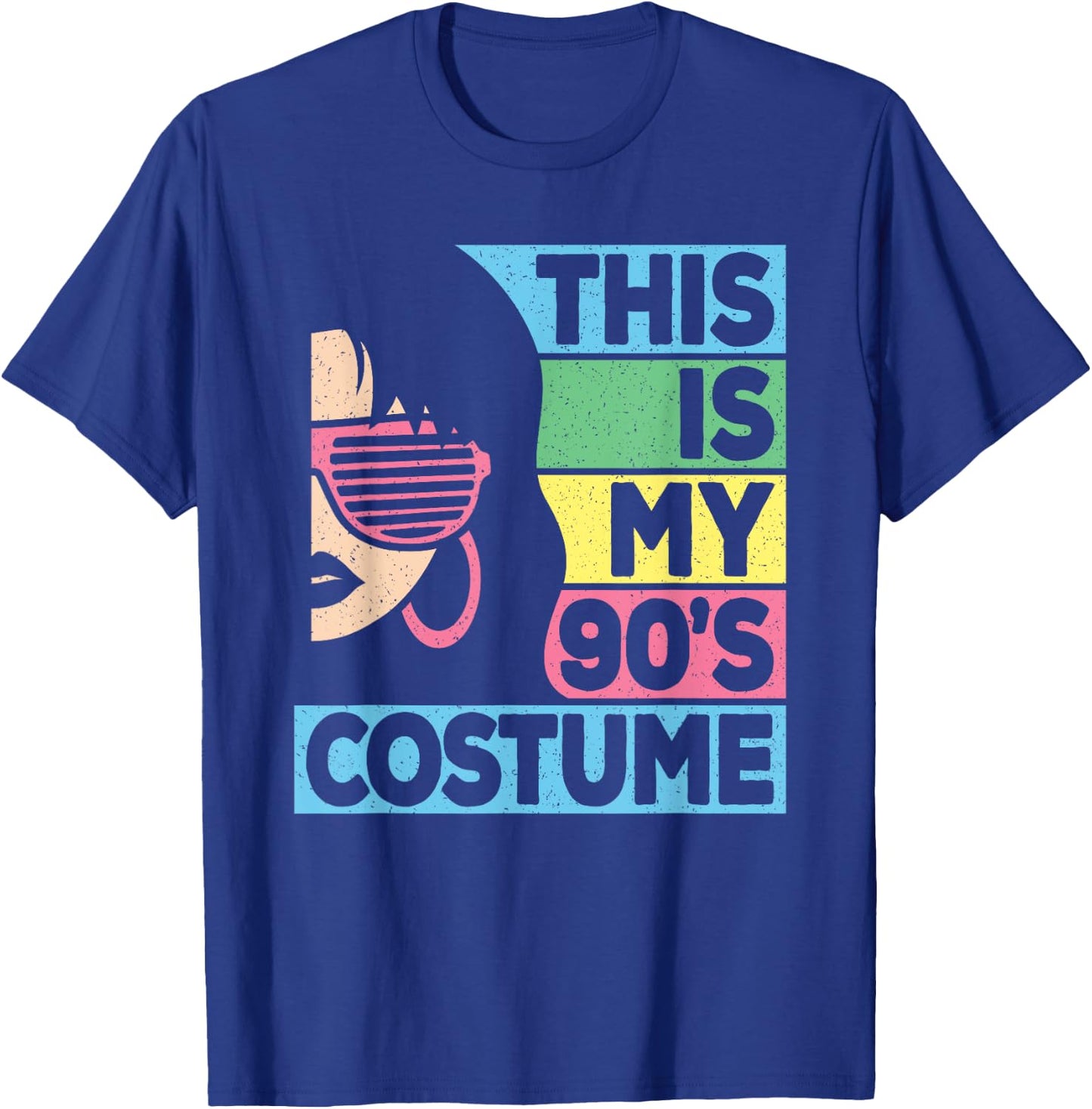 This Is My 90's Costume Women 1990s 90s Outfit Disco Party T-Shirt - T-Shirt | Royal
