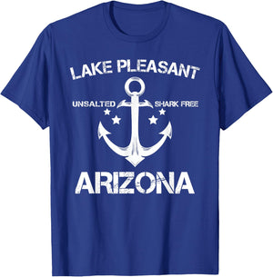 LAKE PLEASANT ARIZONA Funny Fishing Camping Summer Gift T-Shirt - T-Shirt | Royal