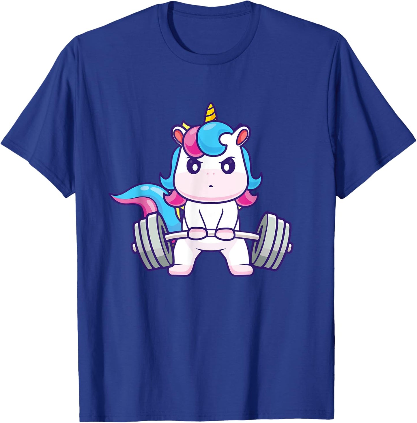 Funny Gym Shirts Deadlifting Unicorn - Workout Gym Weightlifting Bodybuilding , Small, Black T-Shirt - T-Shirt | Royal