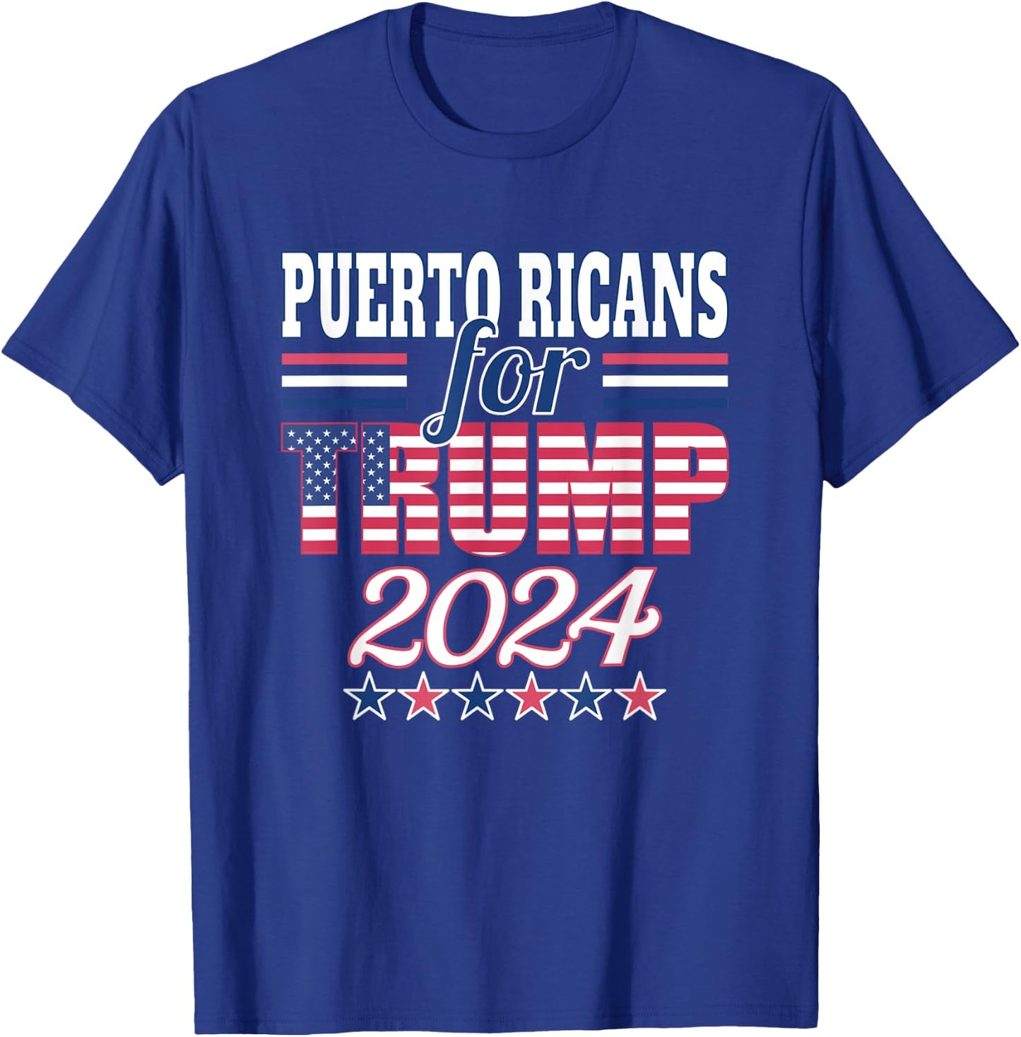 Puerto Ricans For Trump Pro Trump Supporter 2024 Election T-Shirt - T-Shirt | Royal