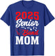 2025 Band Senior Mom Class of 2025 Graduation T-Shirt - T-Shirt | Royal