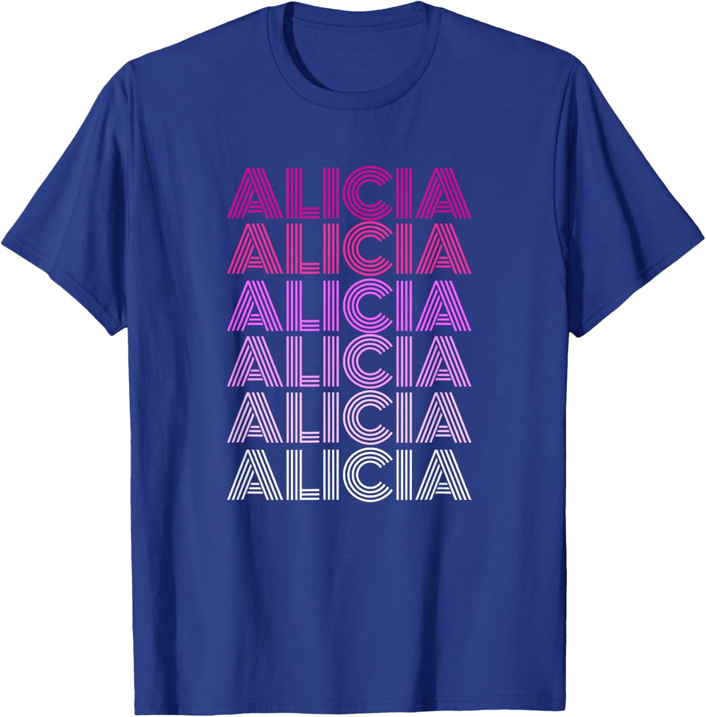 Retro Style Alicia Pink Ombre T-Shirt - T-Shirt | Royal