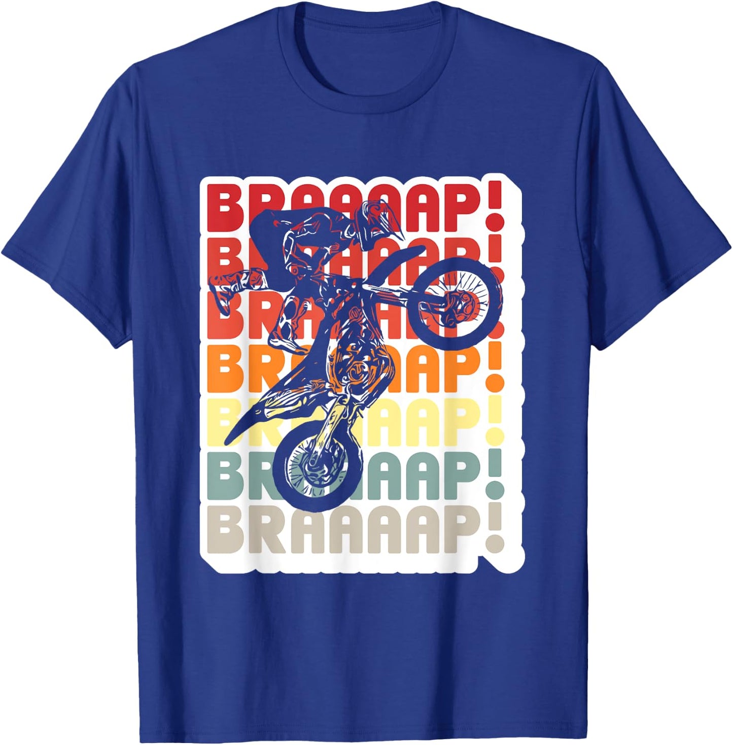 Brraaap Motocross - Dirt Bike T-Shirt - T-Shirt | Royal