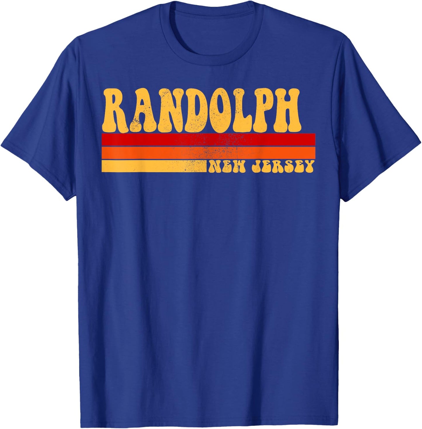 RANDOLPH New Jersey City Vintage Roots Retro Design 70s 80s T-Shirt - T-Shirt | Royal