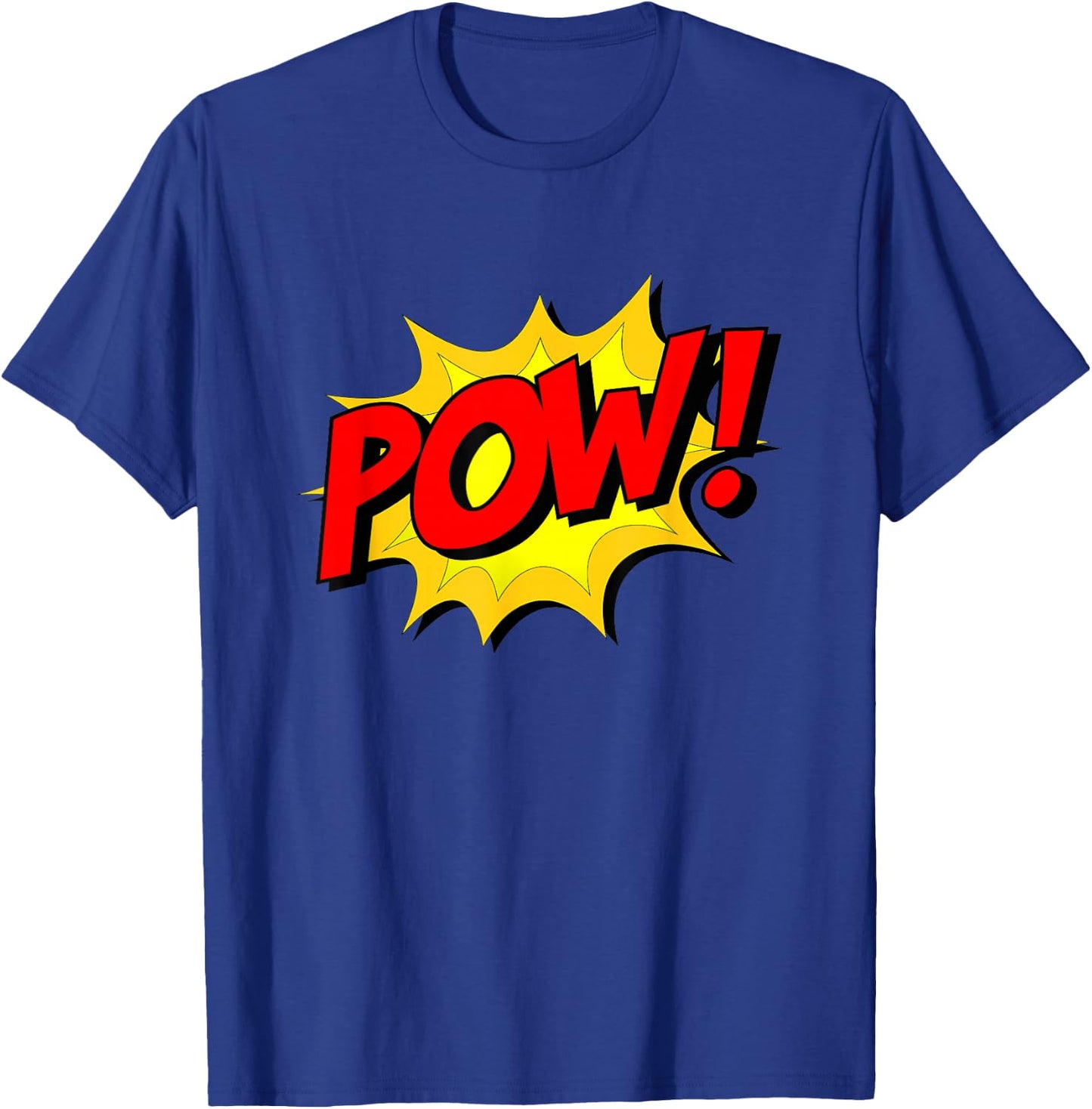 POW! -Adults, Kids Comic Book Cartoon Funny Pop Art Novelty Sarcastic T-Shirt - T-Shirt | Royal