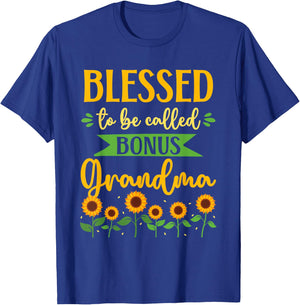 Bonus Grandma Step Grandma T-Shirt - T-Shirt | Royal
