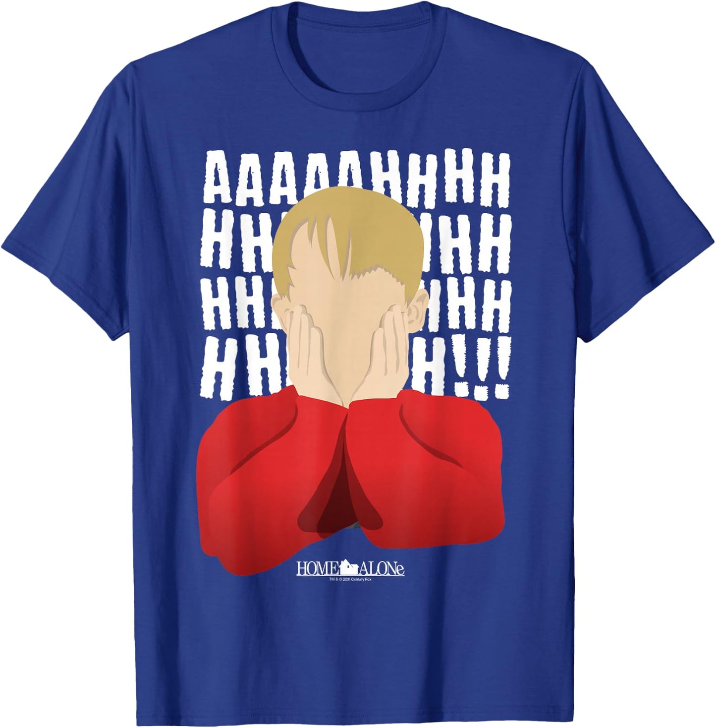 Home Alone Kevin Yell Minimalist Portrait T-Shirt - T-Shirt | Royal