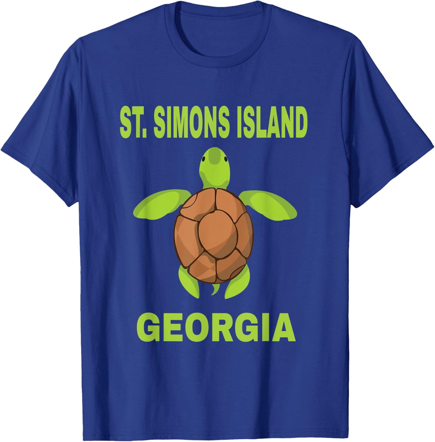 St. Simons Island Family Vacation Georgia Sea Turtle T-Shirt - T-Shirt | Royal