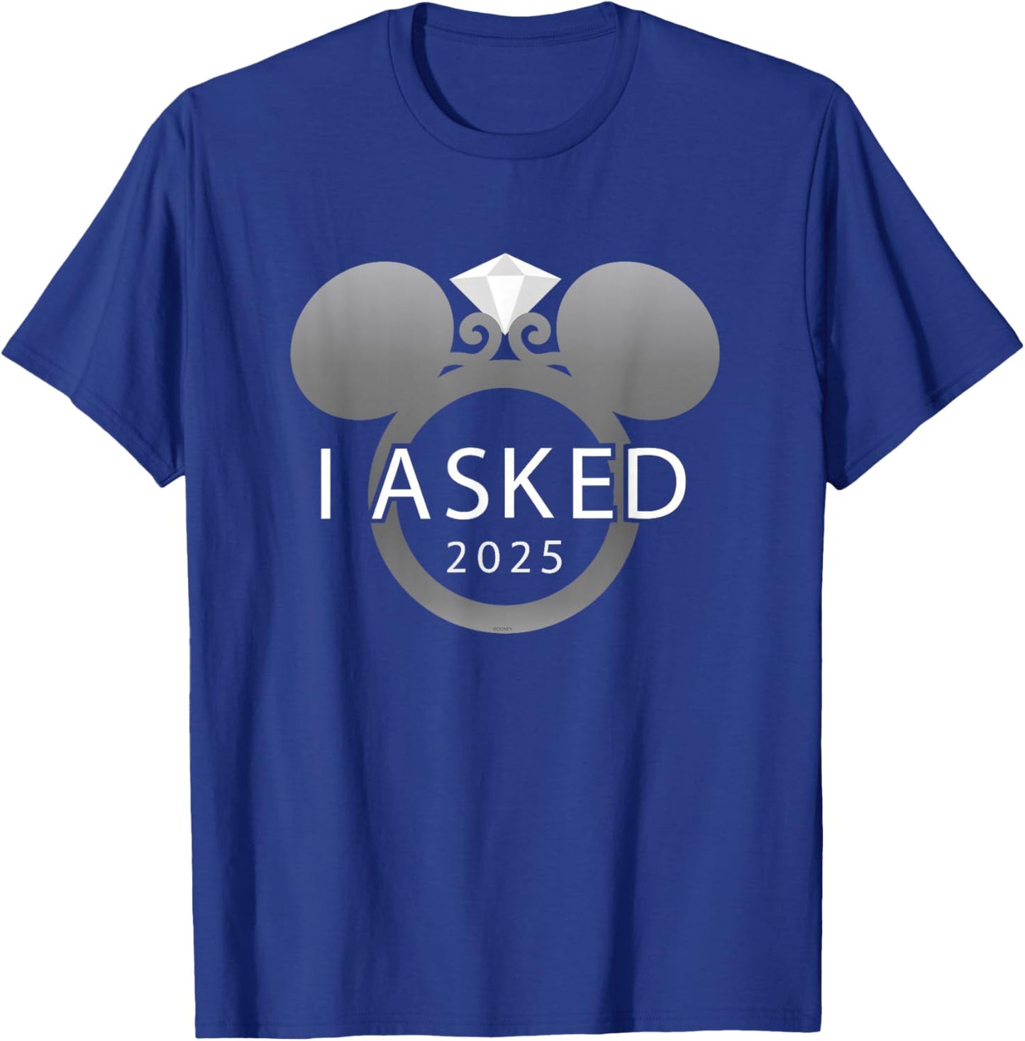 Disney I Asked 2025 Engagement Ring Proposal Mickey T-Shirt - T-Shirt | Royal