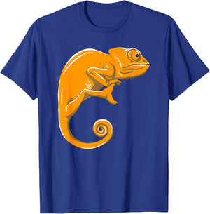 Orange Chameleon Cute Camouflage Lizard Animal Lover Gift T-Shirt - T-Shirt | Royal