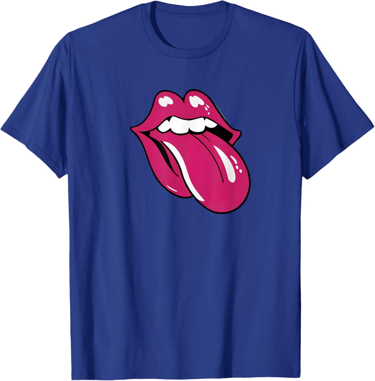 Lips with Outstretched Tongue T-Shirt - T-Shirt | Royal